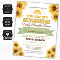 sunflower father daughter dance flyer